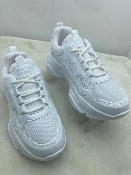 ÇİĞDEM KUM-TABA KADIN YÜKSEK TABAN SNEAKERS SPOR AYAKKABI - 10