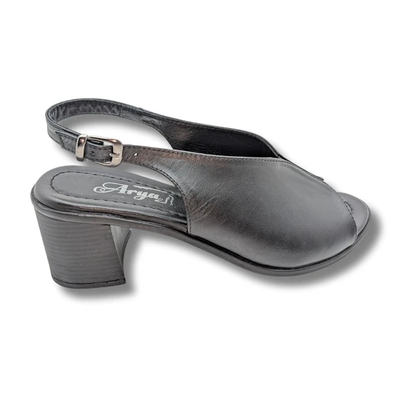 Flore - Hakiki Deri Kadın Topuklu Sandalet - Resim 2