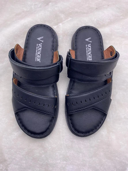 VOYAGER 5278 HAKİKİ DERİ TERLİK SANDALET - 5