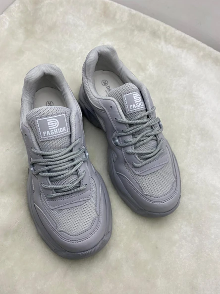 ÇİĞDEM BUZ GRİ KALIN TABAN KADIN SPOR AYAKKABI - 6