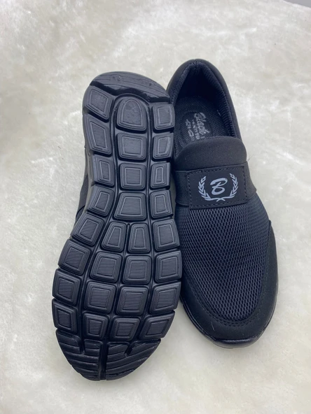 ÇİĞDEM FULL SİYAH UNİSEX TRİKO BEZ SPOR AYAKKABI Unisex - 4
