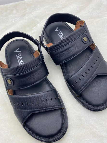 VOYAGER 5278 HAKİKİ DERİ TERLİK SANDALET - 2