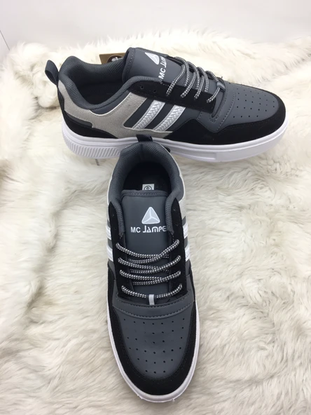 ÇİĞDEM FÜME-BEYAZ-SİYAH BAĞLI SPOR AYAKKABI (MC JMPR) ürün görseli