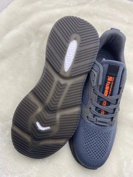 ÇİĞDEM FÜME-TURUNCU MEMORY TABAN ERKEK SPOR AYAKKABI - Resim 5