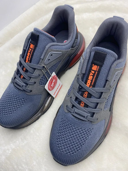 ÇİĞDEM FÜME-TURUNCU MEMORY TABAN ERKEK SPOR AYAKKABI - Resim 2