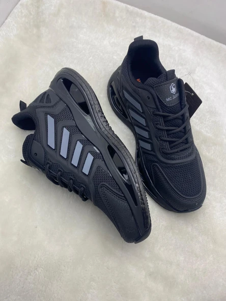 ÇİĞDEM SİYAH-GRİ ERKEK SPOR AYAKKABI - Resim 2