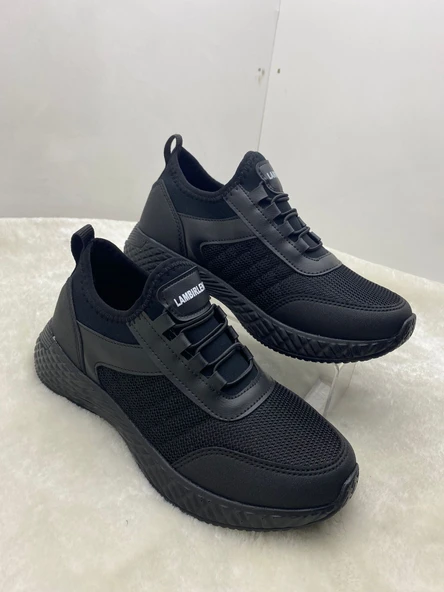 ÇİĞDEM SİYAH LASTİK BAĞLI KADIN SPOR AYAKKABI - Resim 7