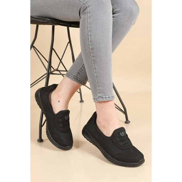 ÇİĞDEM LASTİKLİ ESNEK KADIN BABET SPOR AYAKKABI - 3