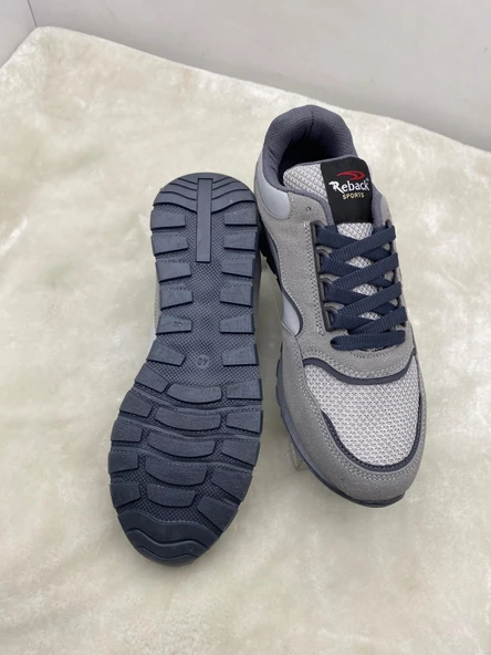 ÇİĞDEM FÜME-GRİ FİLELİ ERKEK SPOR AYAKKABI - Resim 3