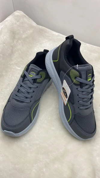 ÇİĞDEM FÜME-SİYAH-YEŞİL ERKEK YÜRÜYÜŞ AYAKKABISI Unisex - Resim 9