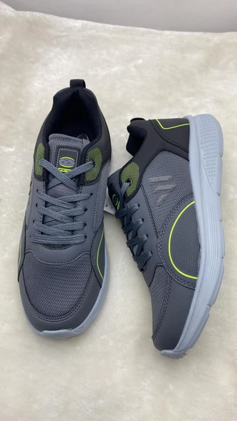 ÇİĞDEM FÜME-SİYAH-YEŞİL ERKEK YÜRÜYÜŞ AYAKKABISI Unisex - Resim 5