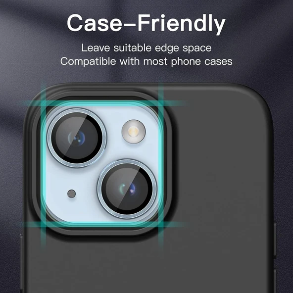 iPhone 14 / iPhone 14 Plus Raze Metal Kamera Lens Koruyucu - 9