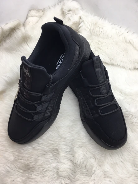 ÇİĞDEM SİYAH LASTİK BAĞLI ERKEK SPOR AYAKKABI (WCKRS) - Resim 2