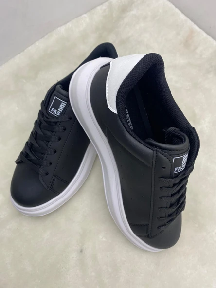 ÇİĞDEM DERİ YÜKSEK TABAN KADIN GÜNLÜK SPOR AYAKKABI - Resim 8