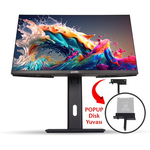 Quadro EXPANSE AI B224 25165 23.8" IPS Ci5 12450H 16gb 512gb NVME SSD OB VGA Freedos AIO P.İzi - 2