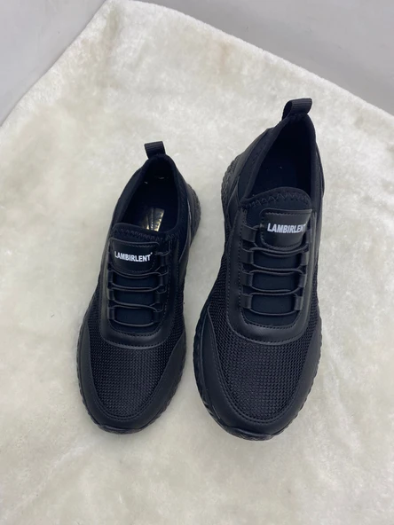 ÇİĞDEM SİYAH LASTİK BAĞLI KADIN SPOR AYAKKABI - Resim 6