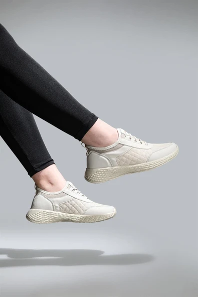 ÇİĞDEM SİYAH LASTİK BAĞLI KADIN SPOR AYAKKABI - Resim 8