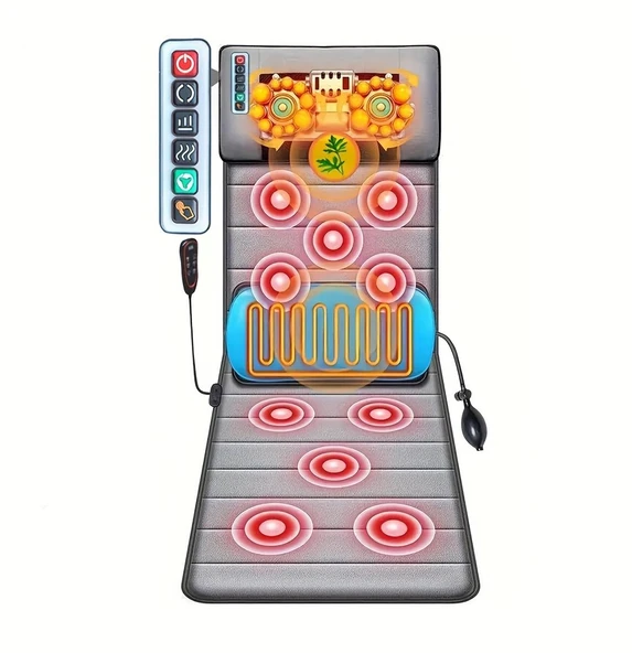 Valkyrie Tüm Vücut Masaj Yatağı Oturarak veya Yatarak Kullanım Titreşimli Isıtmalı 10 Bölge - 9