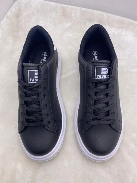 ÇİĞDEM DERİ YÜKSEK TABAN KADIN GÜNLÜK SPOR AYAKKABI - Resim 2