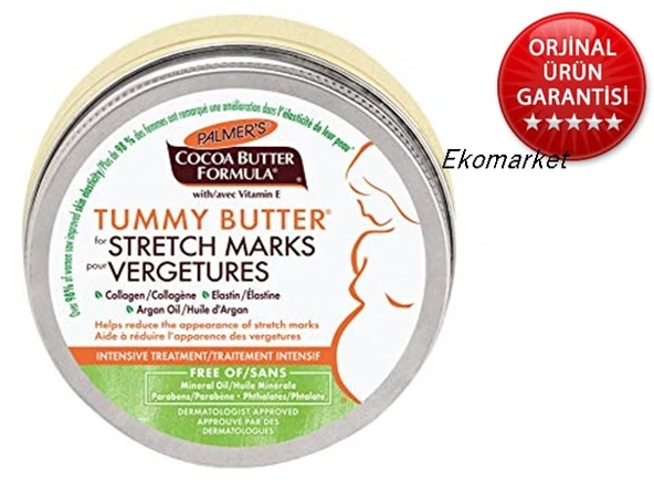 Palmers Tummy Butter Karın Bölgesi Gerginlik ve Çatlak Bakım Kremi  125g YENİ