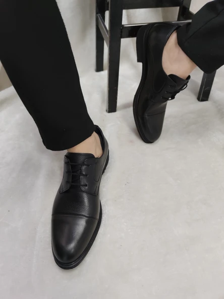 ÇİĞDEM  GERÇEK DERİ BAĞLI KLASİK AYAKKABI (A.AKN) - Resim 6