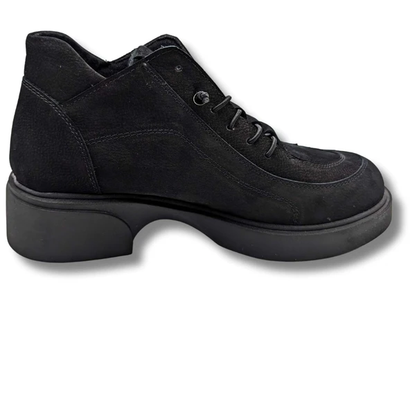 Passo - Kadın Gerçek Nubuk Deri Kısa Bot - Resim 2