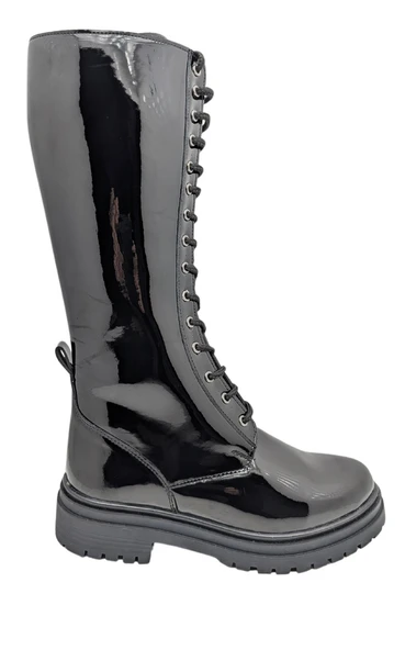 Lune Givrée - Kadın Suni Deri (Rugan) Postal Bot - Resim 2