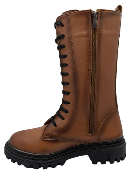 Gloria Paris 21002 Hakiki Deri Kadın Postal Bot - Resim 2