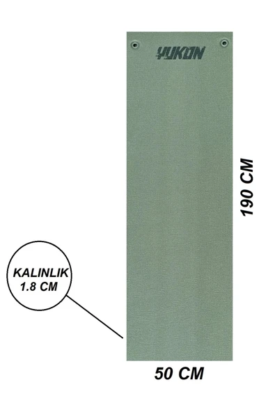 18 MM PROFESYONEL ASKERİ KAMP MATI - 50 DANS. EKSTRA YOĞUNLUK 190X50 CM - 2