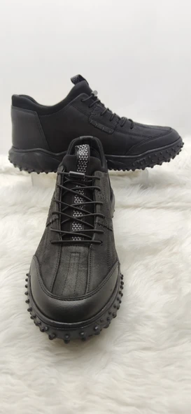 VOYAGER ERKEK GERÇEK CRAZY DERİ LASTİK BAĞLI AYAKKABI 6012 - Resim 2