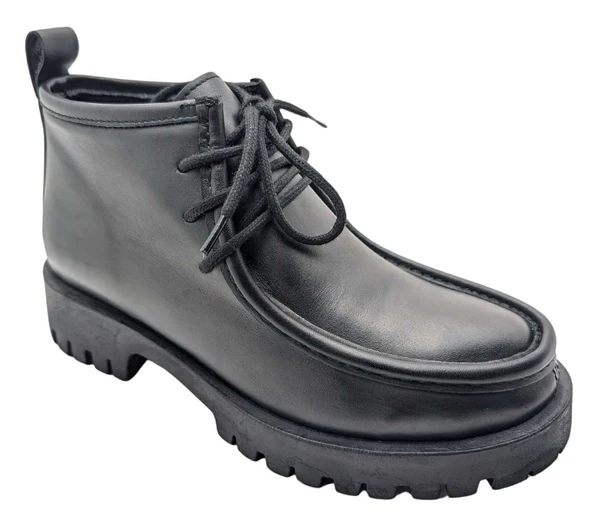 Çiğdem Kundura Essece ES6006 Hakiki Deri Kadın Kısa Bot - Resim 3