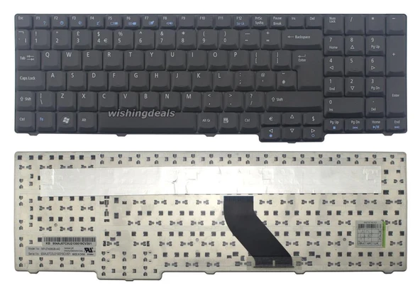 Acer Aspire 5735-4774 5735-4950 Notebook Klavyesi - Siyah - TR