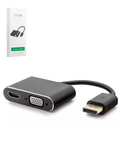 Display TO Hdmi 4K+VGA 1080P Çevirici Adaptör HDX7822