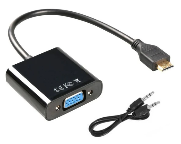 HDMI to VGA/AV Adaptör ( Çevirici Kablo ) Sesli ürün görseli