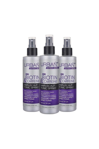 Urban Care Expert Biotin & Kafein Dökülme Karşıtı Sprey Tonik 3 x 200 ML
