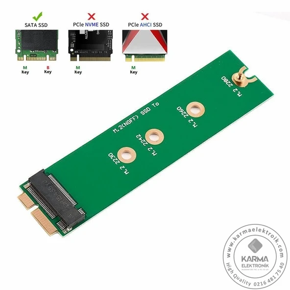 Asus M.2 NGFF SSD to ASUS ZENBOOK U500 U500V M2 SSD Çevirici Adaptör