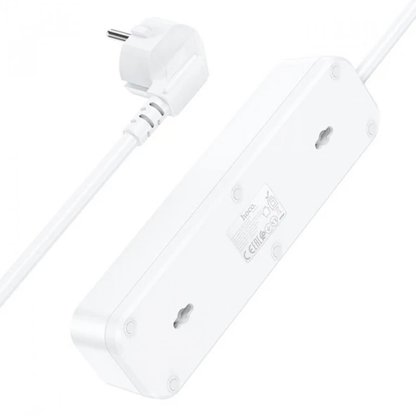 HOCO NS2 3lü Priz 3 USB 4000W 1.8 Metre Şarj Uzatma Kablosu Akım Korumalı - 2