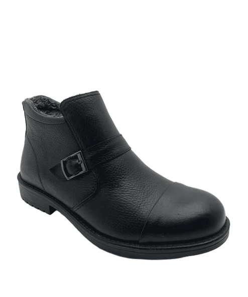 GAMZE  - 9859 - İÇİ KÜRKLÜ GERÇEK DERİ BOT - Resim 2