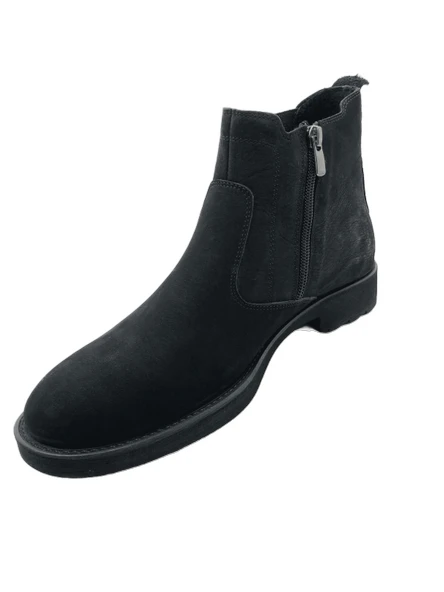 ÇİĞDEM - SÜET YANDAN LASTİKLİ VE FERMUARLI ERKEK BOT - Resim 2