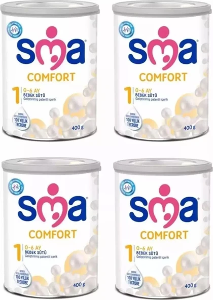 SMA Comfort 1 Bebek Sütü 400 gr 4 Adet
