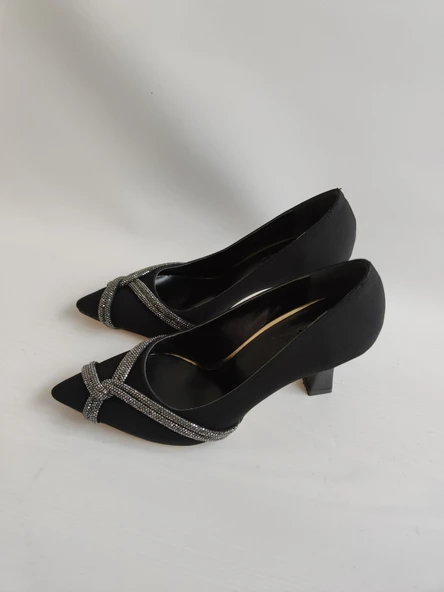 VALORİA-KADIN TAŞLI KADEH TOPUK ABİYE SİTİLETTO