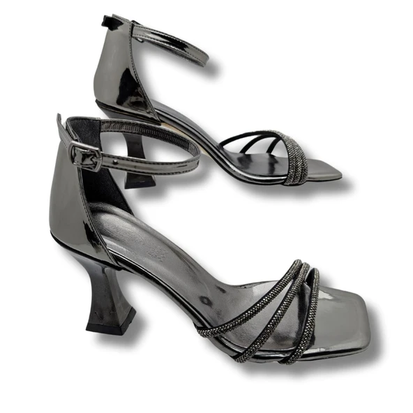 Aurora Mystique Kadın Taşlı Kadeh Topuk Abiye Ayakkabı - Resim 10