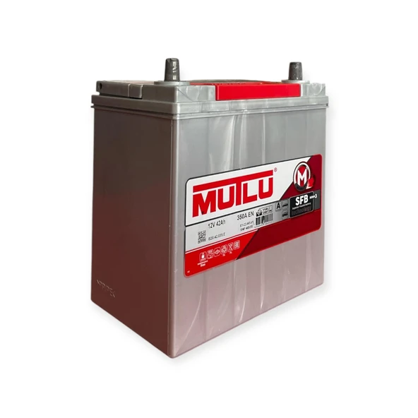 MUTLU AKÜ 12V 42 AMPER İNCE KUTUP ÜRETİM YILI 2024 SONU