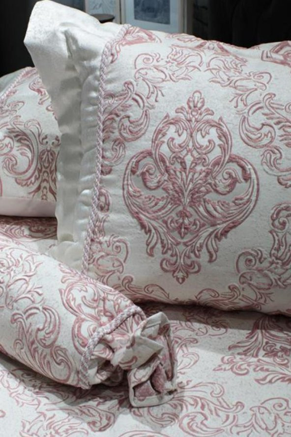 Serenat Çift Kişilik Yatak Örtüsü Pudra - Resim 6