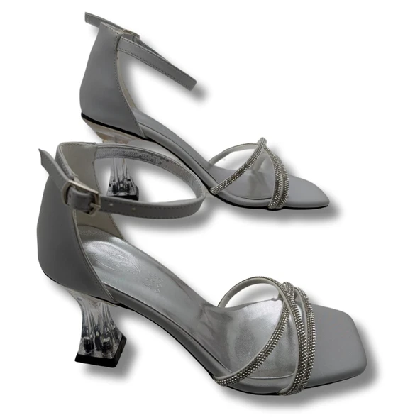 Grace Royale Kadın Taşlı Kadeh Topuk Abiye Ayakkabı - Resim 12