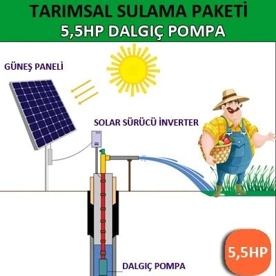 5,5HP DALGIÇ POMPA - TARIMSAL SULAMA SİSTEMİ - 4
