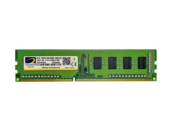 TwinMOS DDR3  8GB 1600MHz 1.35V Low Voltage Desktop Ram