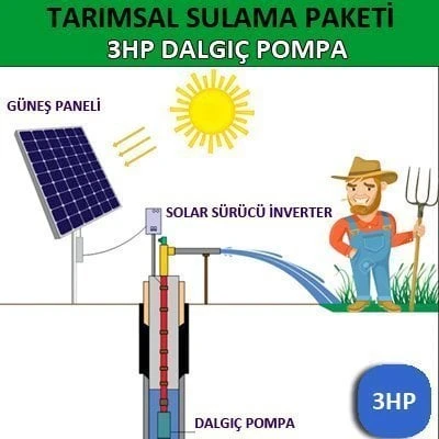 3HP DALGIÇ POMPA - TARIMSAL SULAMA SİSTEMİ - Resim 3