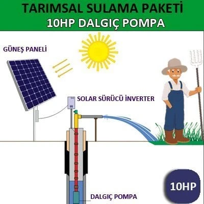10HP DALGIÇ POMPA - TARIMSAL SULAMA SİSTEMİ - Resim 4