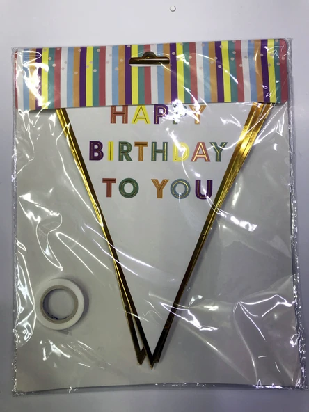 Happy Birthday To You Flama Bayrak Süs - 3